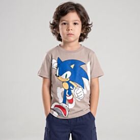 Camiseta Infantil Menino 4 a 10 Anos Sonic  Ceramica
