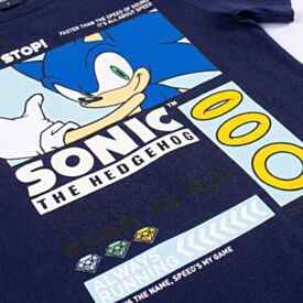 Camiseta Infantil Menino 4 a 10 Anos Sonic  Marinho