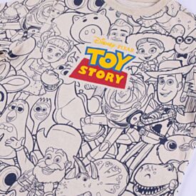 Camiseta Infantil Menino 4 a 10 Anos Toy Story Disney Off White