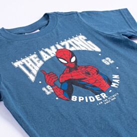 Camiseta Infantil Menino Homem-Aranha 1 a 3 Anos Petroleo Light