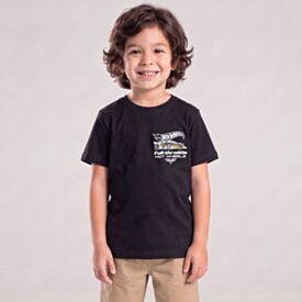 Camiseta Infantil Menino Hot Wheels 4 a 10 Anos
