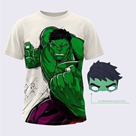 Camiseta Infantil Menino Hulk 4 a 10 Anos Marvel Natural