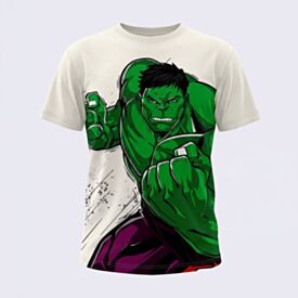 Camiseta Infantil Menino Hulk 4 a 10 Anos Marvel