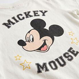 Camiseta Infantil Menino Mickey 1 a 3 Anos Disney  Natural