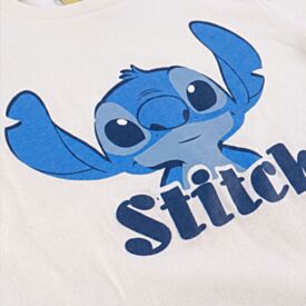 Camiseta Infantil Menino Sititch 4 a 10 Anos Disney Marfim
