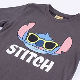 Camiseta Infantil Menino Stitch 1 a 3 Anos Disney Grafite