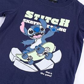 Camiseta Infantil Menino Stitch 1 a 3 Anos Disney Marinho