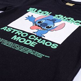 Camiseta Infantil Menino Stitch 4 a 10 Anos Disney Preto