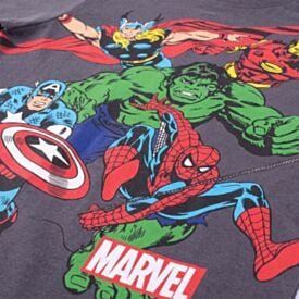 Camiseta Infantil Menino Vingadores 4 a 10 Anos Marvel Chumbo