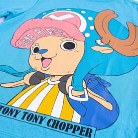 Camiseta Infantil Tony Chopper 4 a 10 Anos Bandup Azul