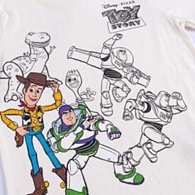 Camiseta Infantil Toy Story Menino 4 a 10 Anos Disney Marfim
