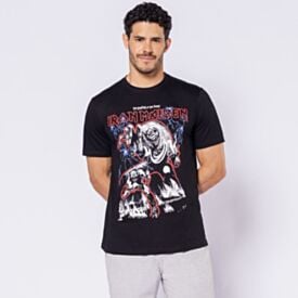 Camiseta Iron Maiden Masculina Em Algodão Preto