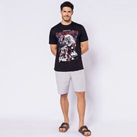 Camiseta Iron Maiden Masculina Em Algodão Preto