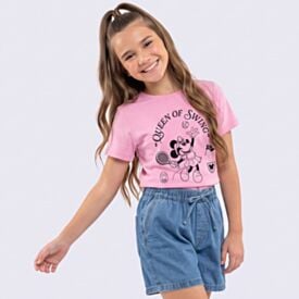Camiseta Juvenil 12 a 16 Anos Minnie Disney