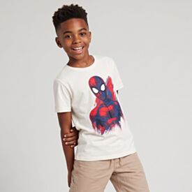 Camiseta Juvenil Menino 12 a 16 Anos Homem-Aranha Natural