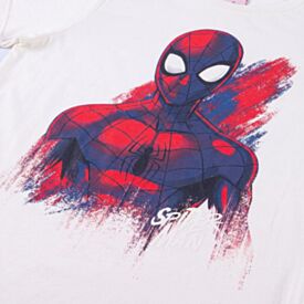 Camiseta Juvenil Menino 12 a 16 Anos Homem-Aranha Natural