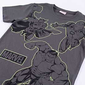Camiseta Juvenil Menino Avengers 12 a 16 Anos Grafite