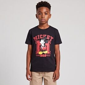 Camiseta Juvenil Menino Mickey 12 a 16 Anos Disney Preto