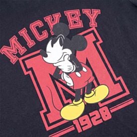 Camiseta Juvenil Menino Mickey 12 a 16 Anos Disney Preto