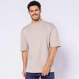 Camiseta Masculina Box Em Canelado Thing Bege Fendi