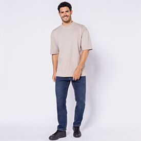 Camiseta Masculina Box Em Canelado Thing Bege Fendi