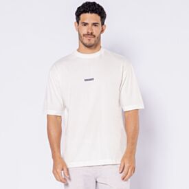 Camiseta Masculina Box Em Malha Hanks Thing Off White