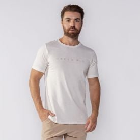 Camiseta Masculina Dream Big Marc Alain Off White