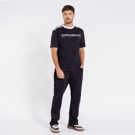 Camiseta Masculina Em Algodão Chevrolet Preto