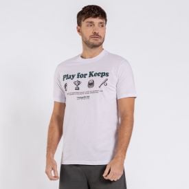 Camiseta Masculina Em Algodão Marc Alain Branco