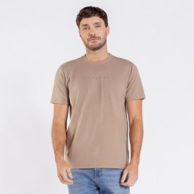 Camiseta Masculina Em Algodão Peruano Marc Alain Caqui