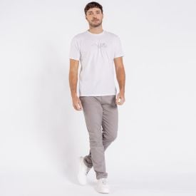 Camiseta Masculina Em Algodão Peruano Marc Alain Branco
