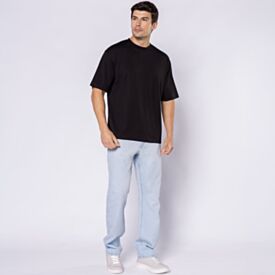 Camiseta Masculina Em Algodão Thing Preto