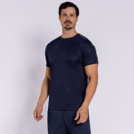 Camiseta Masculina Em Dry Fit Scream Azul Marinho