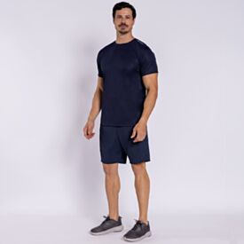 Camiseta Masculina Em Dry Fit Scream Azul Marinho