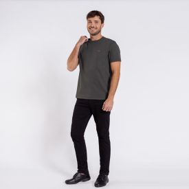 Camiseta Masculina Em Malha Ponto Roma Marc Alain Verde Vd00352