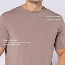 Camiseta Masculina Modal Thing Concreto