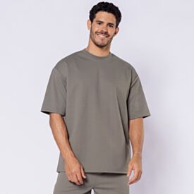 Camiseta Masculina Oversized Texturizada Thing Manjericao 18-0514
