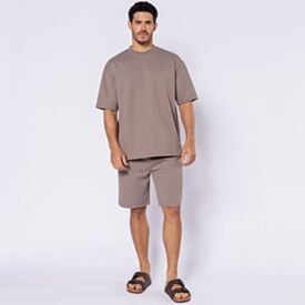 Camiseta Masculina Oversized Texturizada Thing Concreto 18-1210
