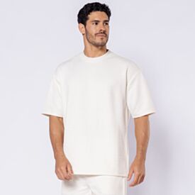 Camiseta Masculina Oversized Texturizada Thing Off White