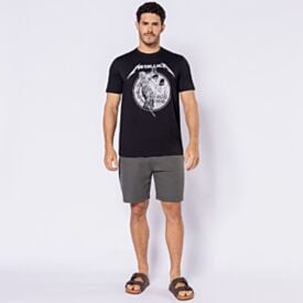 Camiseta Metallica Masculina Em Algodão Preto