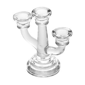 Candelabro Para 3 Velas Allure Wolff - Vidro