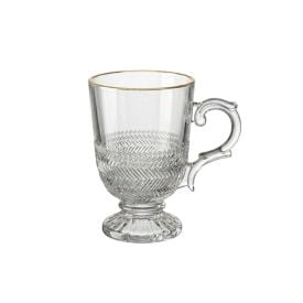 Caneca de Café com Filete Dourado Spina Allmix - 200ml