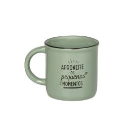 Caneca de Cerâmica Vintage Estampada Havan Casa 210Ml - Verde Fosco