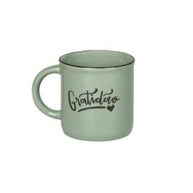 Caneca de Cerâmica Vintage Estampada Havan Casa 210Ml - Gratidão 