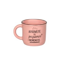 Caneca De Cerâmica Vintage Estampada Havan Casa 60Ml - Rosa Claro