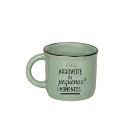 Caneca De Cerâmica Vintage Estampada Havan Casa 60Ml - Verde Claro