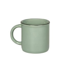 Caneca De Cerâmica Vintage Lisa Havan Casa 210Ml - Verde Fosco