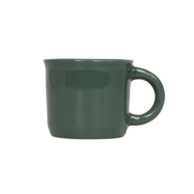 Caneca De Cerâmica Vintage Lisa Havan Casa 60Ml - Verde Escuro