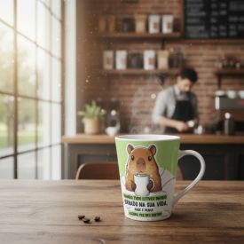 Caneca de Porcelana Cônica Capivara 290Ml Terramada - Sortido