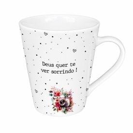Caneca de Porcelana Cônica Inspiração 290Ml Terramada - Sortido